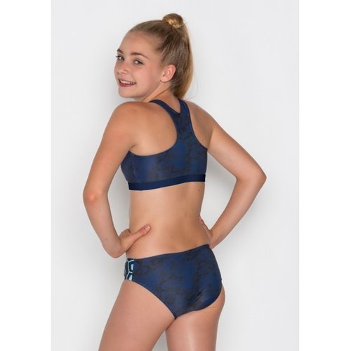 Boobs&Bloomers 38.71.3091 Mdchen Gwenny Halter Bikini Top I Blau Gr.: XXS bis S Blau069 XXS