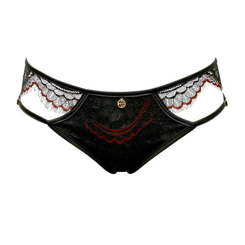 Escora Fantastischer Slip mit verstellbaren Bndern in schwarz-rot XXS (34)