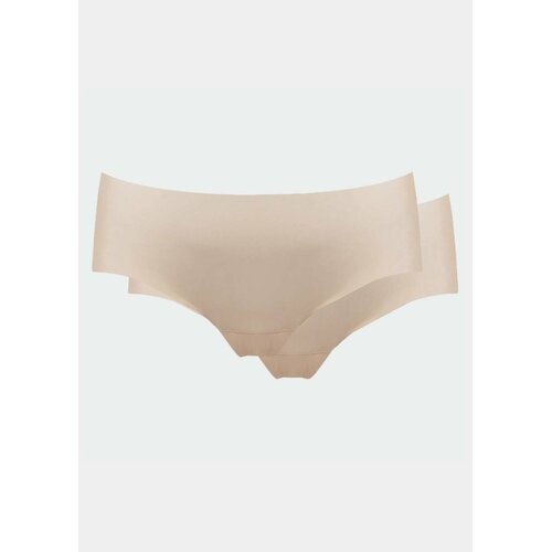 Magci Bodyfashion Traunhafter unsichtbare Hipster - Weiche, nahtlose und bequeme Damenunterwsche (2er Pack) Latte XXL