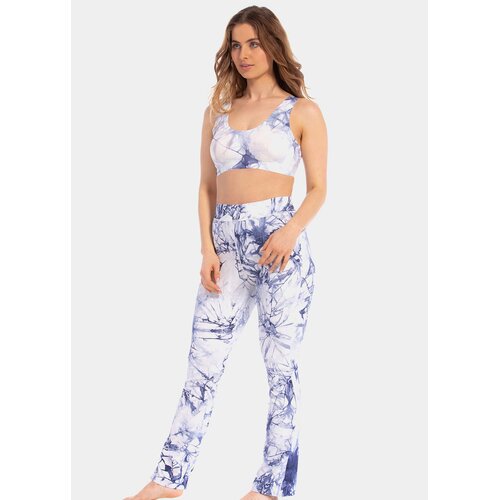 Magic Bodyfashion Tie-Dye Flared Pants Tie-Dye Blue S